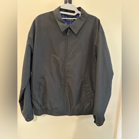 Chaps Polo Ralph Lauren Medium Men’s Harrington Navy Blue Light bomber jacket - Picture 1 of 9